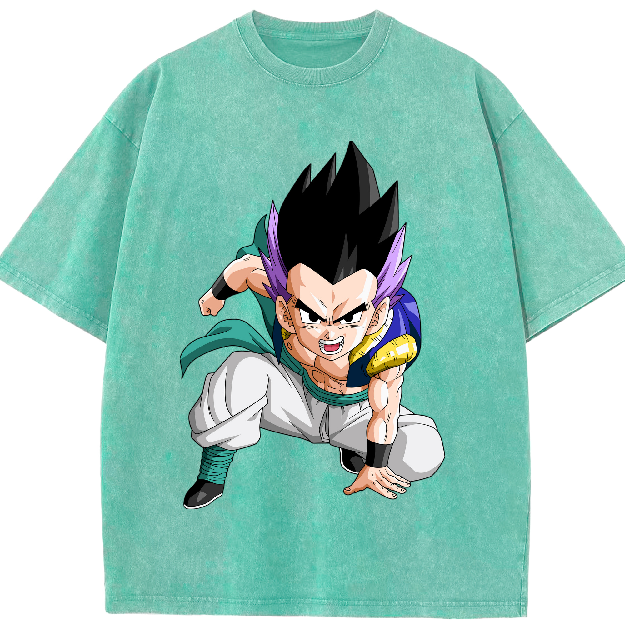（画像用） ドラゴンボール 孫 悟飯（そんごはん）DRAGON BALL Son Gohan 綿100% ヴィンテージ風 半袖Tシャツ（フロントプリント）